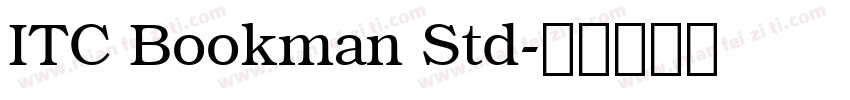 ITC Bookman Std字体转换